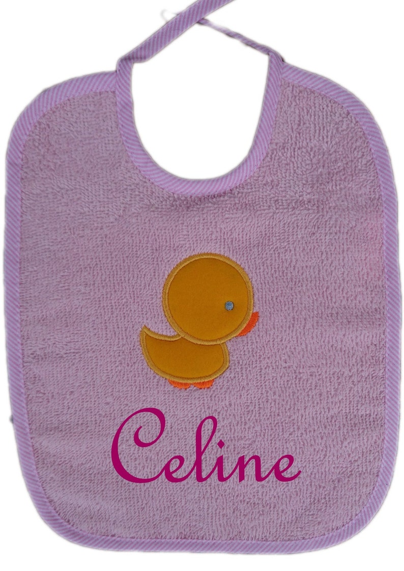 Baby dunt embroidered with name kitten baptism birth image 4