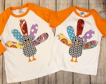 Thanksgiving shirt girl, turkey shirt girl, fall shirt girl, girl turkey raglan