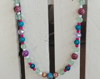 Speckled Frosted Pastel Necklace