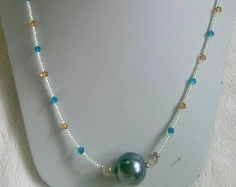 Charcoal Pearl Necklace