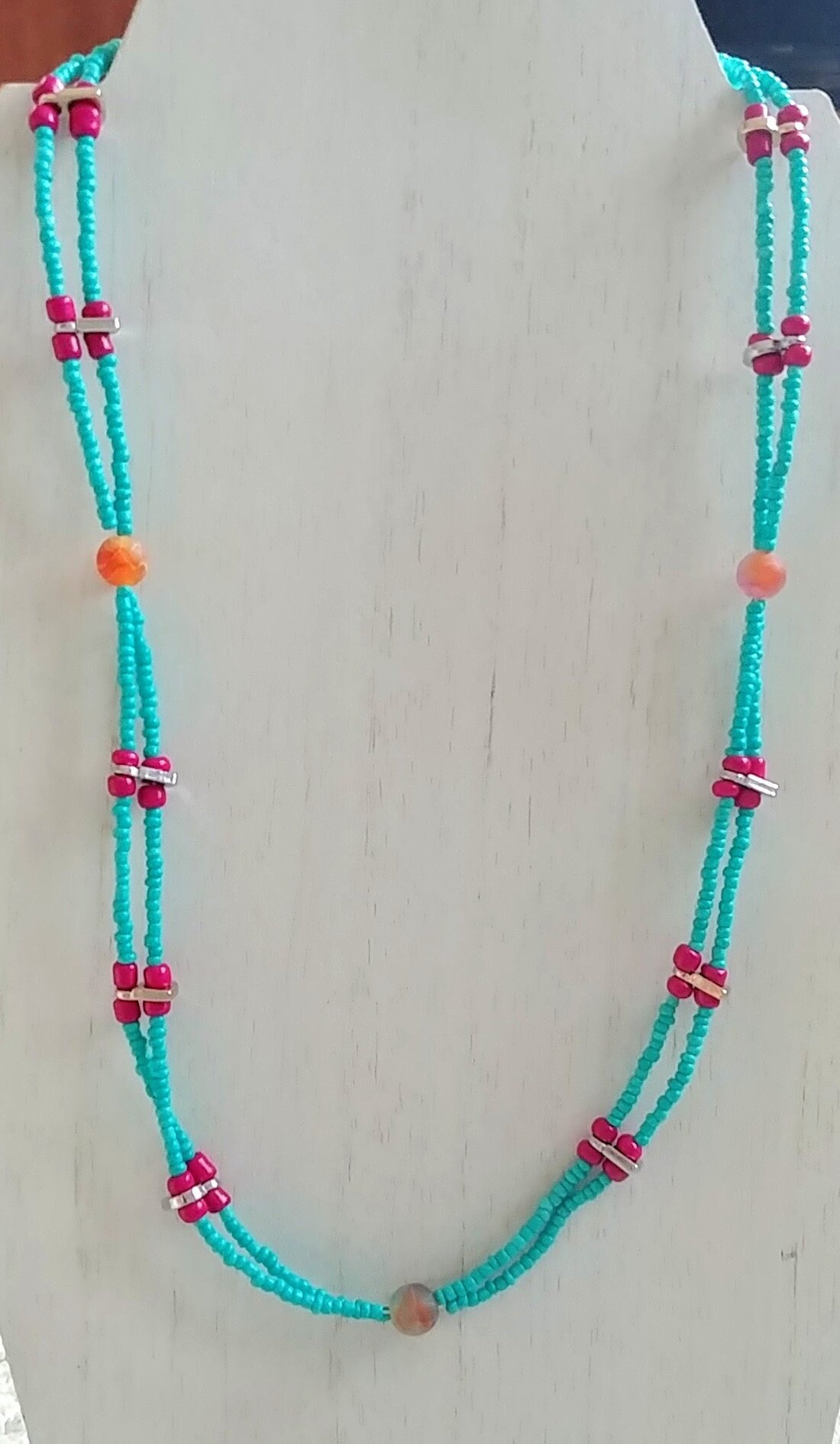 ネックレス・ペンダント Tropical Beads Necklace Tropical Paradise Painted Beaded Necklace, Colorful Jewelry