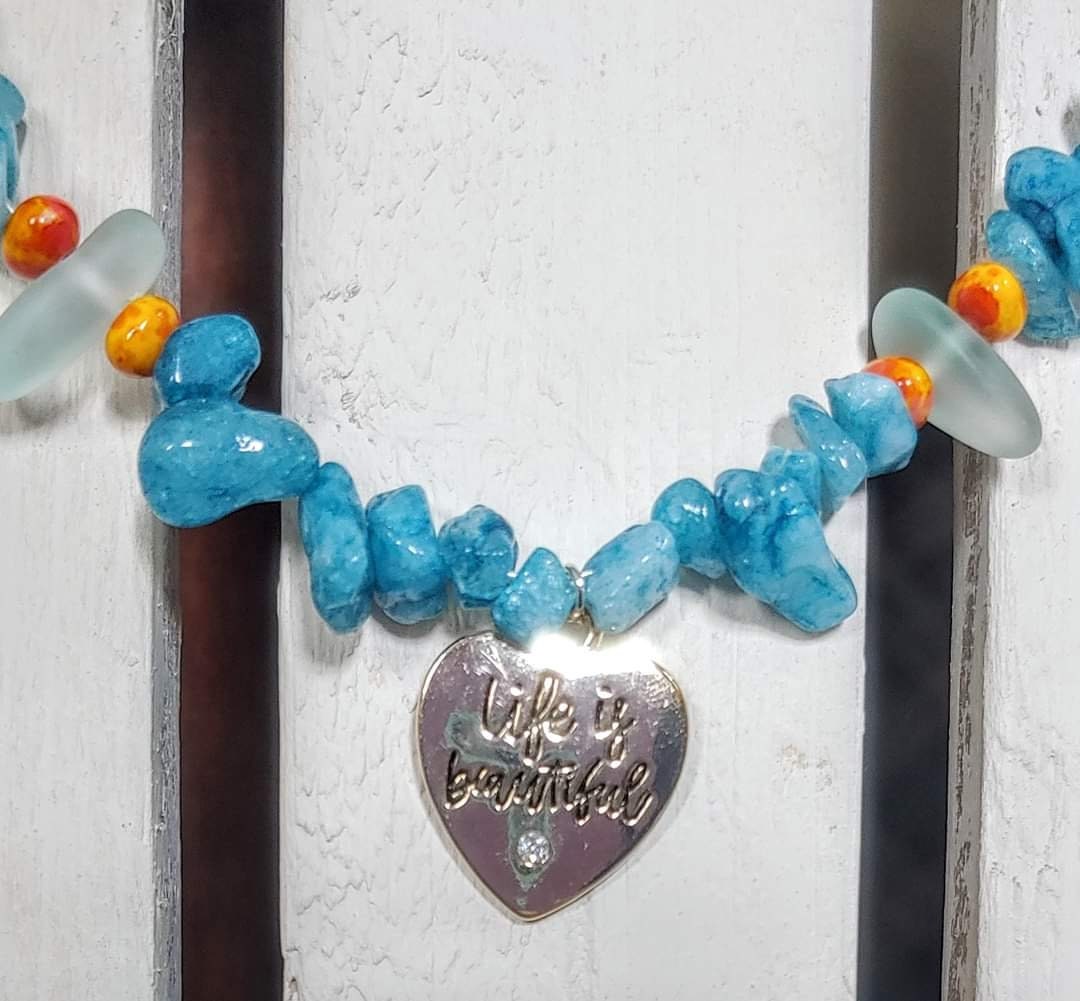 Life is Beautiful Necklace Etsy