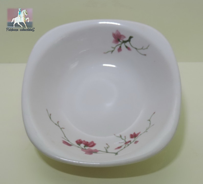Syracuse Berkeley Cereal Bowl Restaurant Ware 1976 Vintage 5.5\u201d Square Rimmed Chip Resistant Vitreous China Porcelain American Pottery