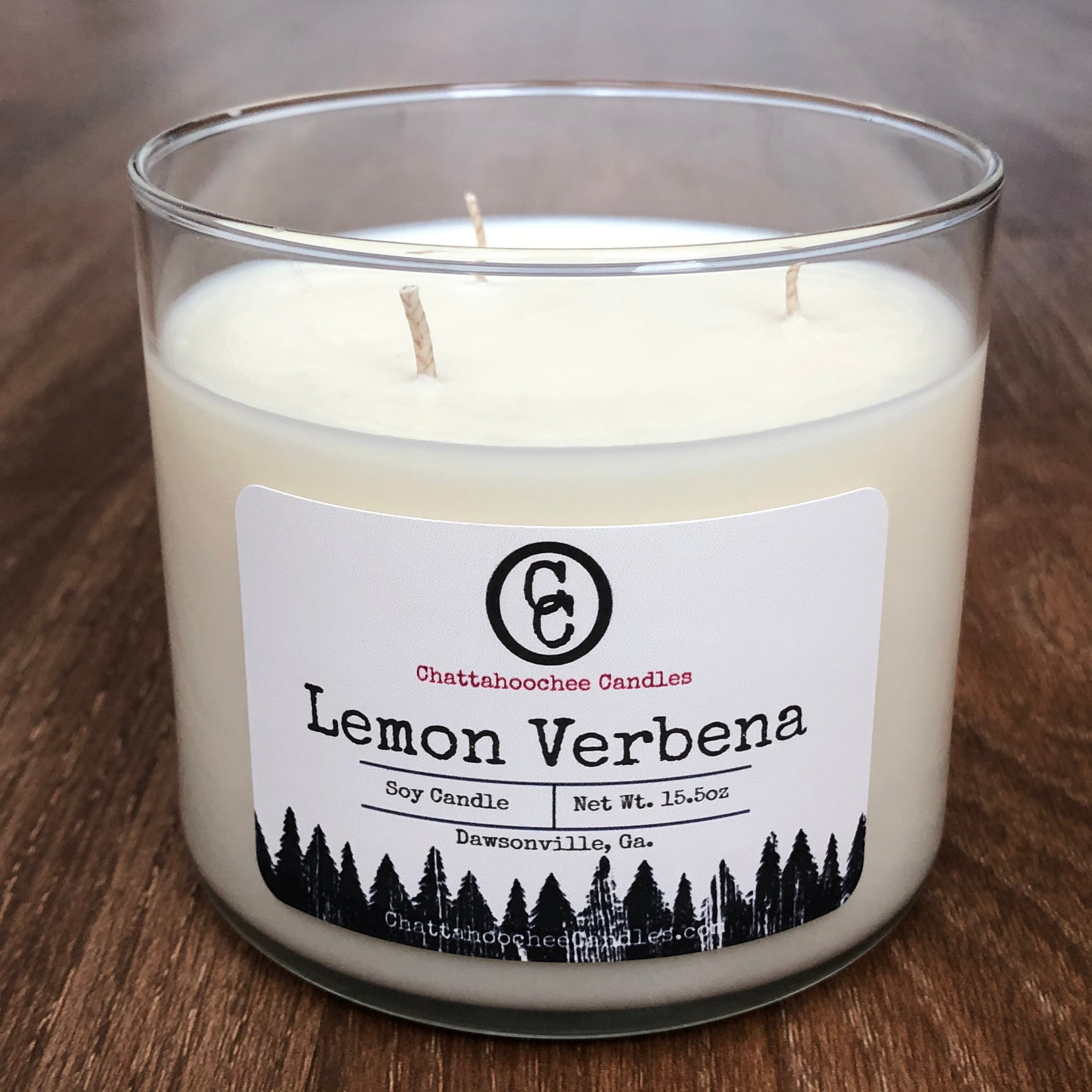 Lemon Verbena 3 Wick Scented Soy Candle