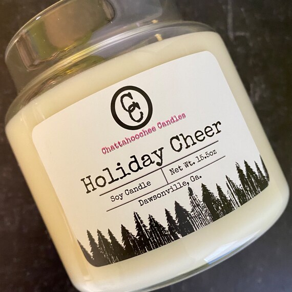 Holiday Cheer- 3 Wick Scented Soy Candle, 15.5oz