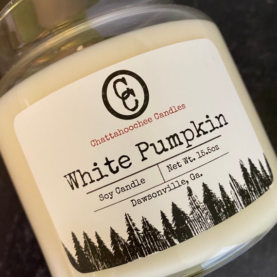 White Pumpkin- 3 Wick Scented Soy Candle, 15.5oz