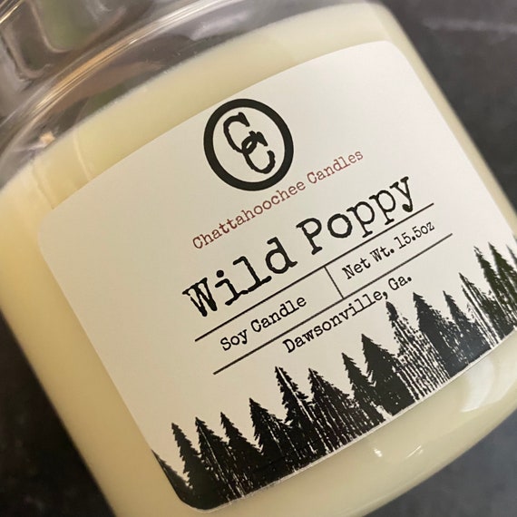 Wild Poppy - Scented Soy Candle | 3 Wick | 15.5oz