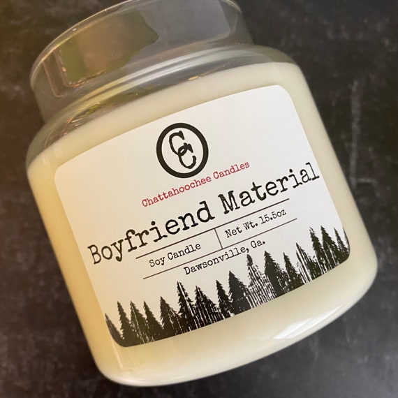 Boyfriend Material- 3 Wick Scented Soy Candle (15.5oz)