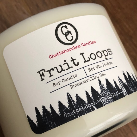 Fruit Loops- Scented 3 Wick Soy Candle
