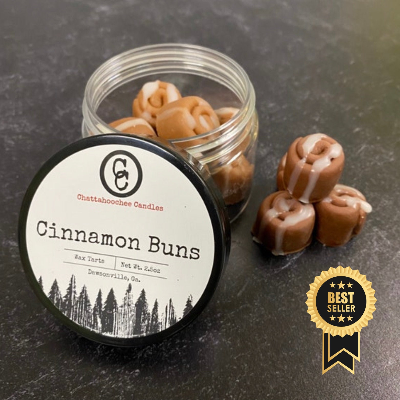 Cinnamon Buns Soy Wax Tarts Food Wax Melts / Food Shapes / Cinnabon /  Cinnamon Rolls/ Novelty / Mini Buns / Soy Wax Melts 2.5oz 