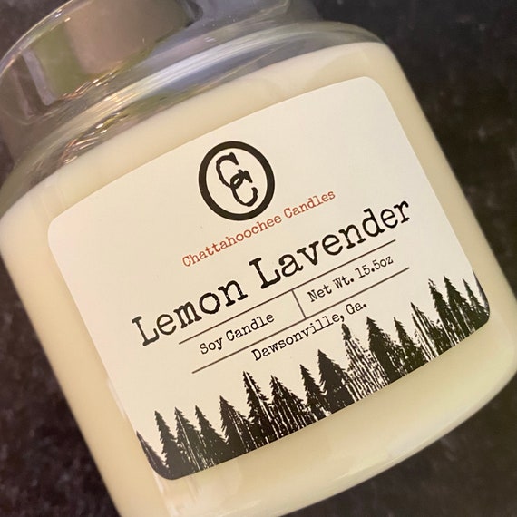 Lemon Lavender- 3 Wick Scented Soy Candle | 15.5oz