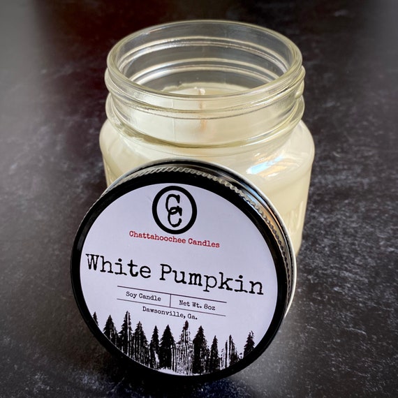 White Pumpkin | Scented Soy Mason Jar Candle | 8oz