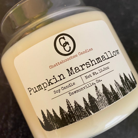 Pumpkin Marshmallow- 3 Wick Scented Soy Candle, 15.5oz