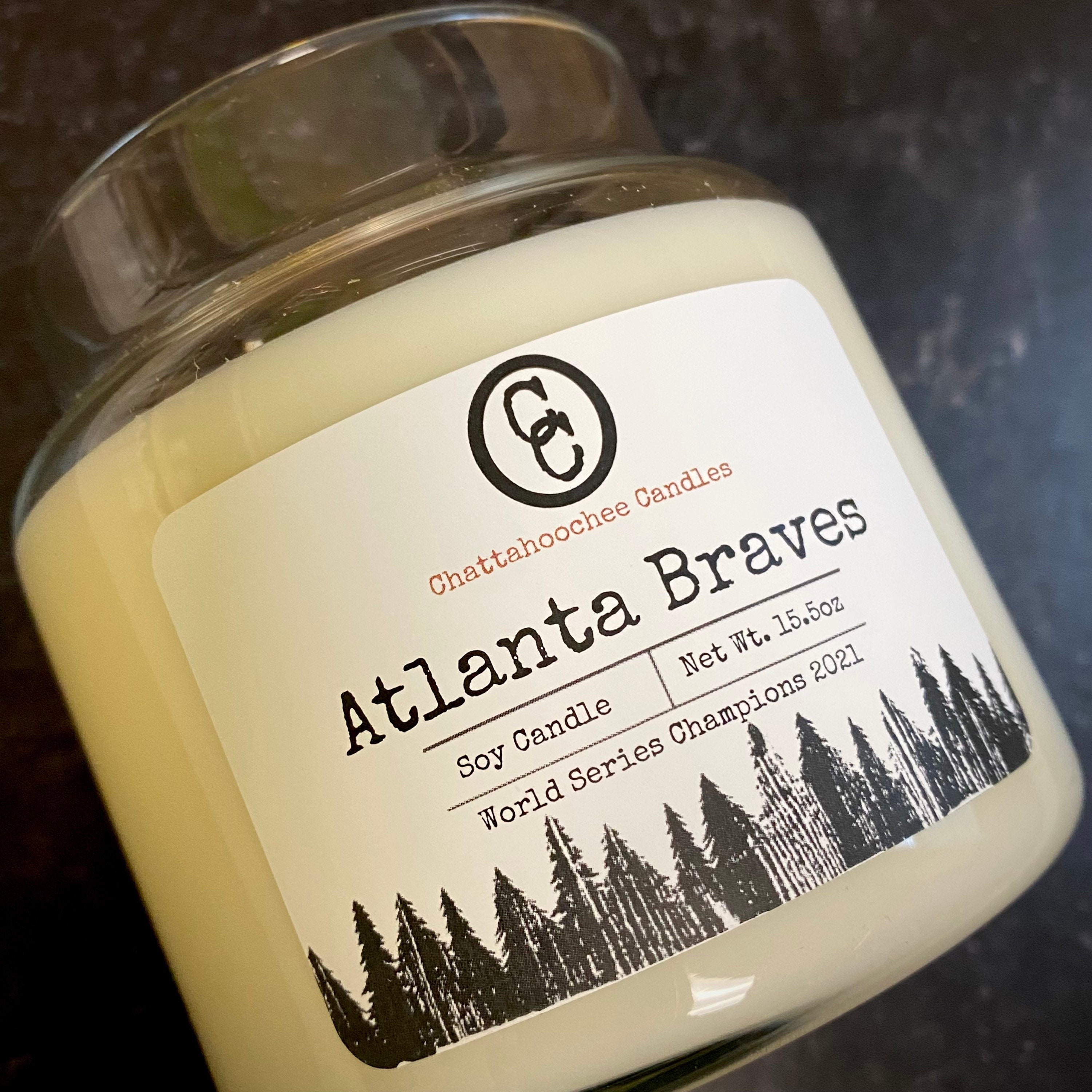 Atlanta Braves World Series 2021 Candle 3 Wick Candle