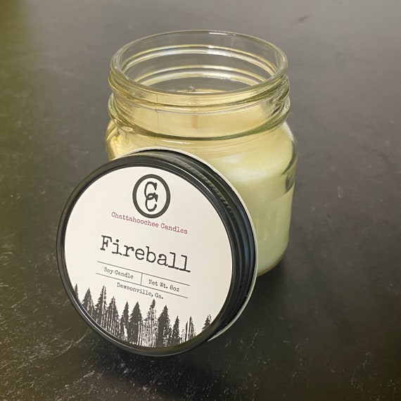 Cinnamon Broom- Mason Jar Soy Candle, 8oz