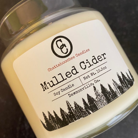 Mulled Cider- 3 Wick Scented Soy Candle, 15.5oz
