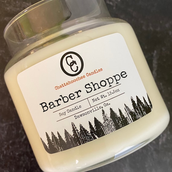 Barber Shoppe- Scented 3 Wick Soy Candle, 15.5oz