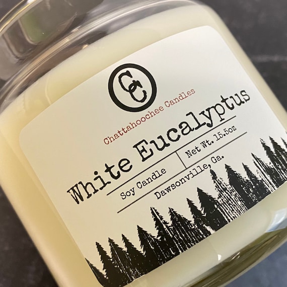 White Eucalyptus - Scented Soy 3 Wick Candle | 15.5oz