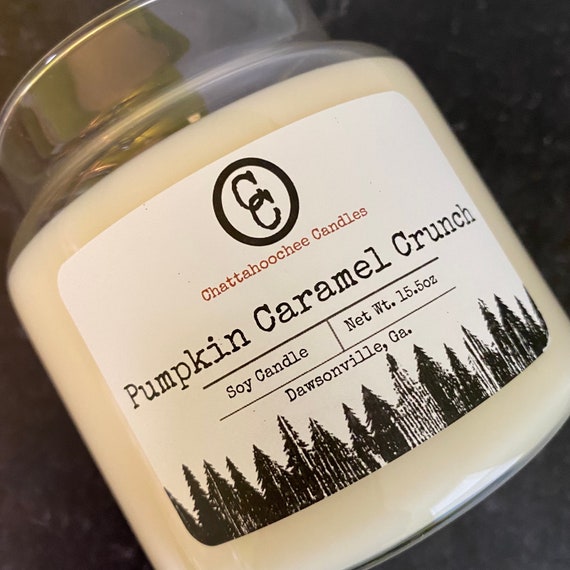 Pumpkin Caramel Crunch- 3 Wick Scented Soy Candle, 15.5oz