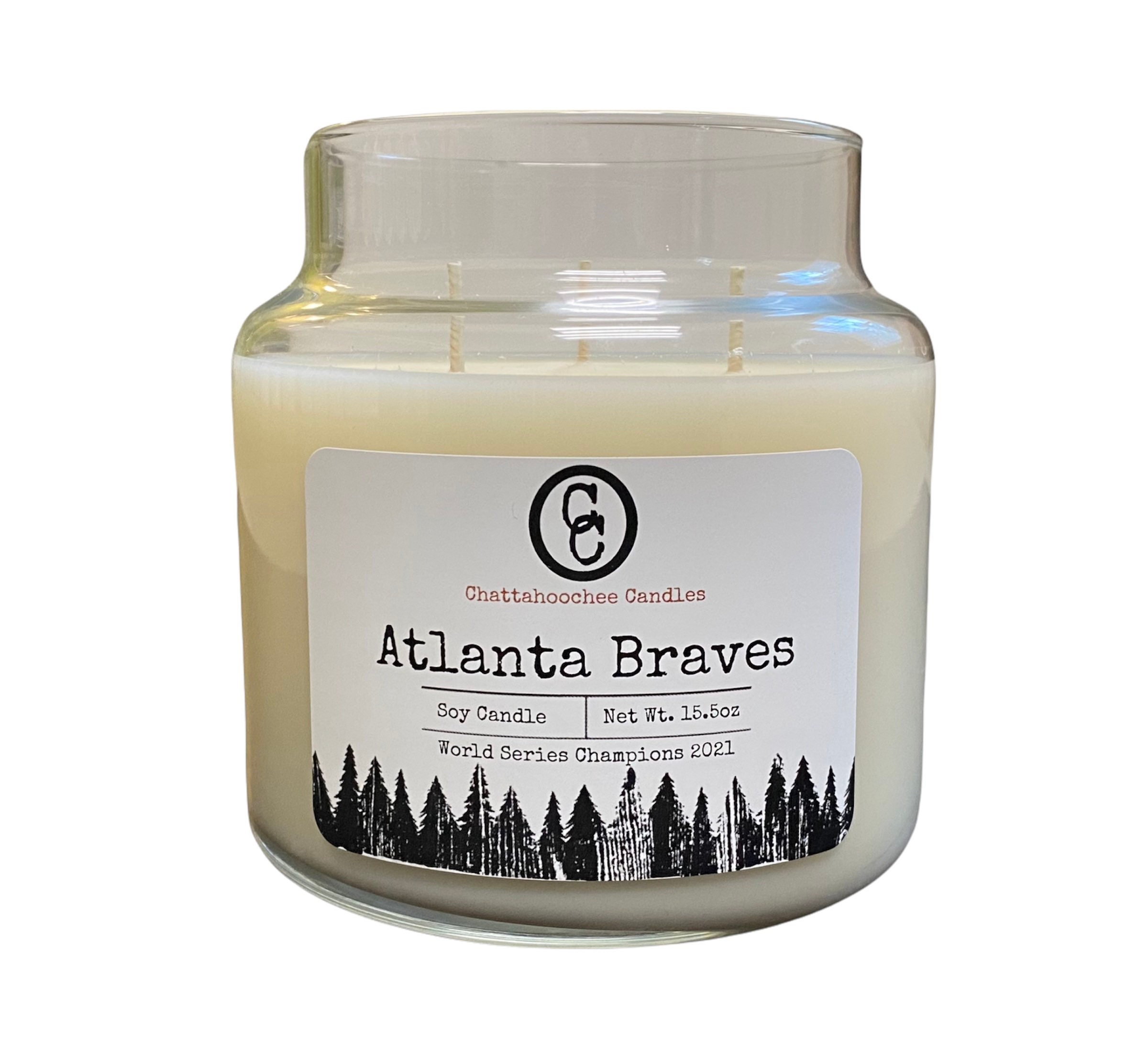 Atlanta Braves World Series 2021 Candle 3 Wick Candle