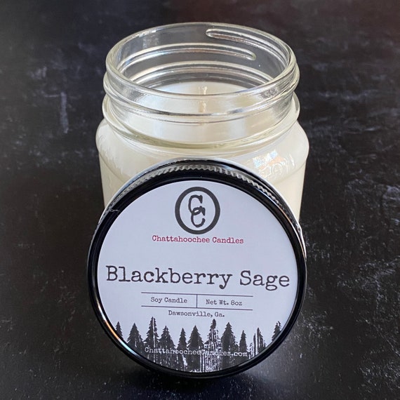 Blackberry Sage- Mason Jar Candle 8oz