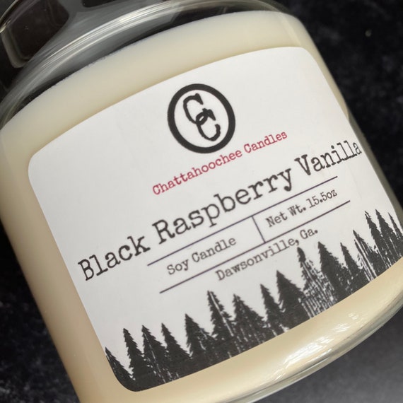 Black Raspberry Vanilla | 3 Wick Scented Soy Candle (15.5oz)