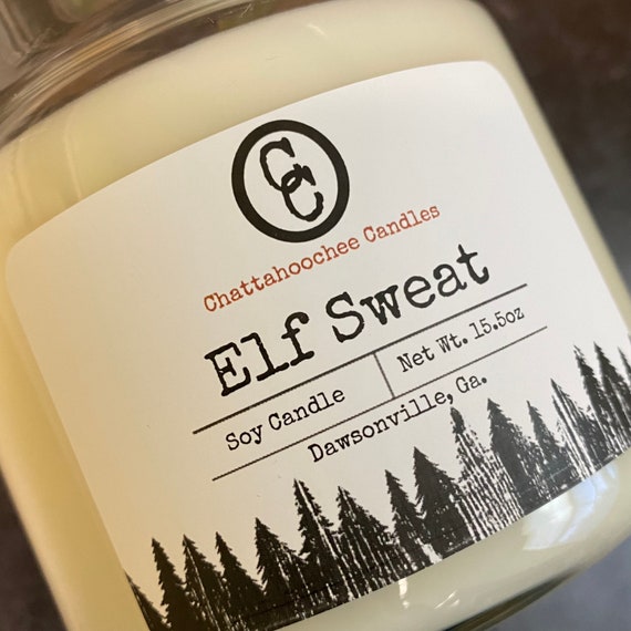 Elf Sweat | 3-Wick Scented Soy Candle | 15.5oz