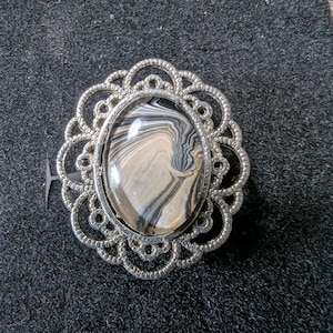 Hand painted one of a kind adjustable ring