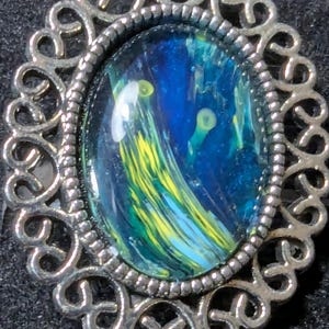 Hand painted one of a kind adjustable ring