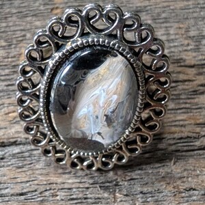 Hand painted one of a kind adjustable ring