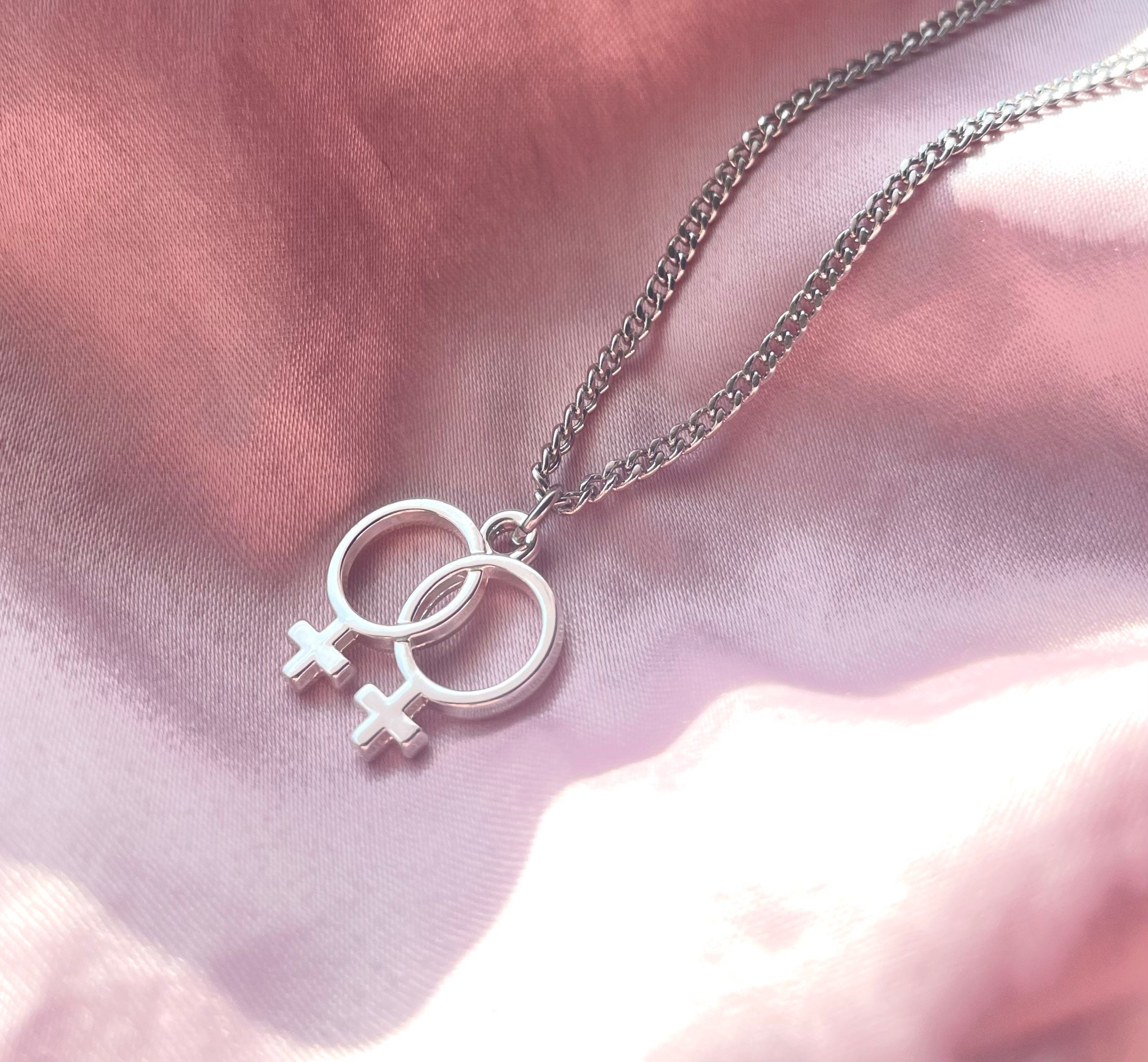 Jean Chain With Venus Symbol Charms Chain Belt, Pants Chain, Wallet Chain  With 4 Female Symbol Charms. Lesbian Sapphic Pride Accessories 