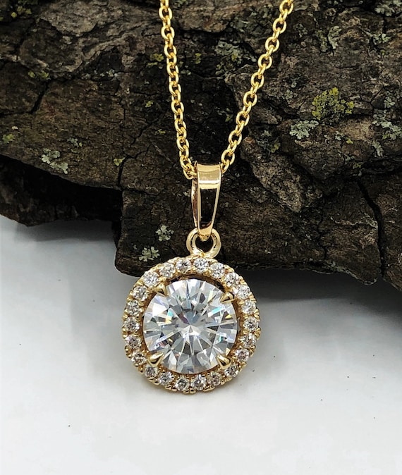 Collier Plaqué Or 14K GE Avec Pendentif Clé - Longueur 18 Pouces - Style K4 Occasion