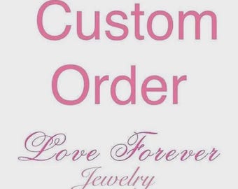 Custom Order for Morgan Second Payment-14k White Gold Princess Cut Aquamarine Engagement Ring and Matching Diamond Wedding Band