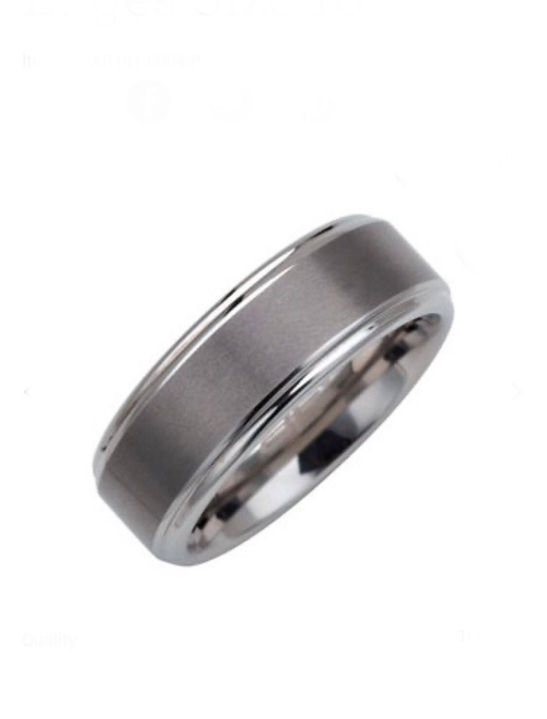 Anello 8 mm satinato a fascia argento uomo donna - DRG gioielli
