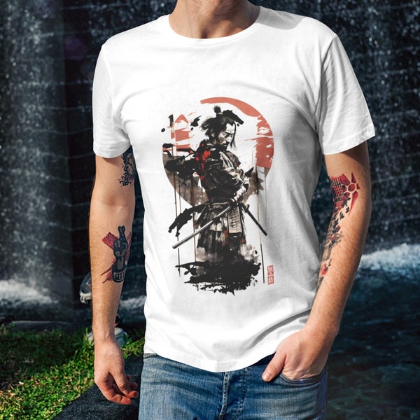 Samuri T-Shirt Japanese martial Code Graphic Japan T Shirt arts Lady Fit Tee  gift Unisex T-Shirt