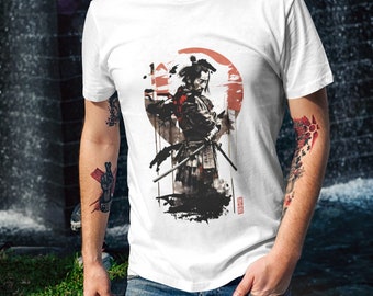 Samuri T-Shirt Japanese martial Code Graphic Japan T Shirt arts Lady Fit Tee  gift Unisex T-Shirt