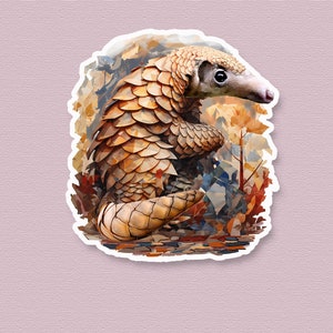 Niedliche Pangolin Aufkleber, Ameisenbär Aufkleber Set, Tier Aufkleber, Pangolin Aufkleber Kinder Aufkleber
