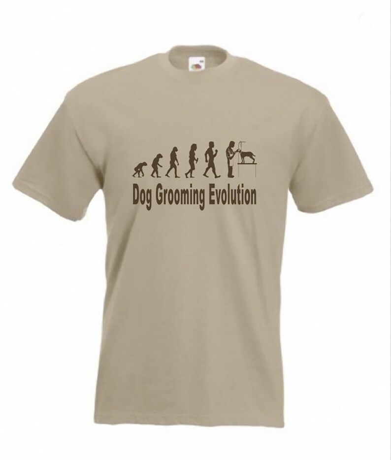 Evolution To Dog Groomer tshirt Funny Dog grooming Tshirt Etsy