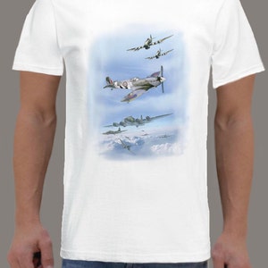 Supermarine Spitfire T-Shirt British WW2 fighter aircraft Battle of Britain in all sizes