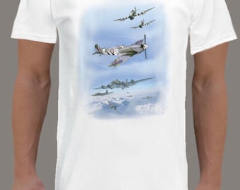 Supermarine Spitfire T-Shirt British WW2 fighter aircraft Battle of Britain in all sizes