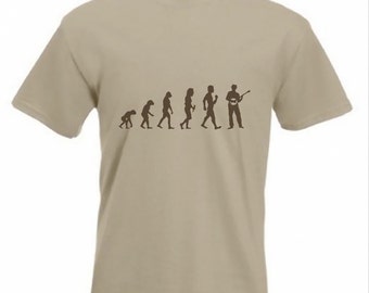 Evolution To Banjo t-shirt Funny Banjo Player T-shirt sizes Sm TO 2XXL