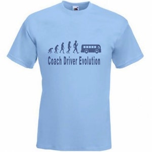 Evolution to Coach Driver t-shirt Funny T-shirt sizes S TO 2XXL image 1