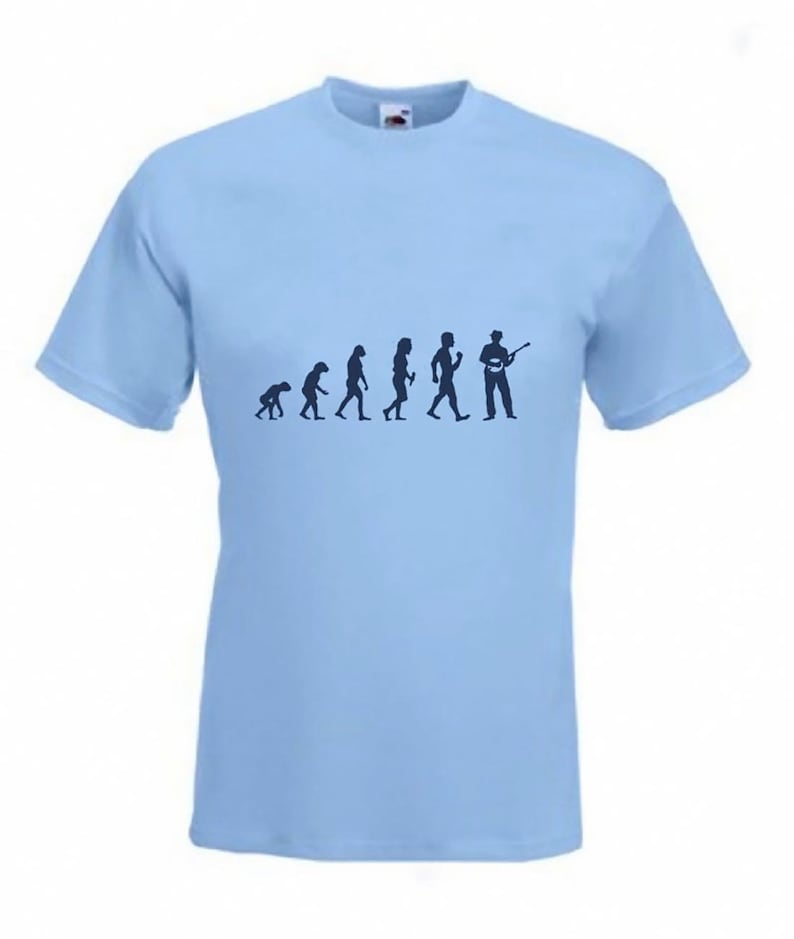 Evolution To Banjo t-shirt Funny Banjo Player T-shirt sizes Sm TO 2XXL image 3