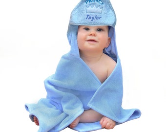 Personalised Embroidered Baby Hooded Towel Bath Time Boy Girl Lovely Gift Towel Robe