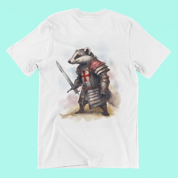 Badger T-Shirt Knights Templer Crusaders badger Lover Gift