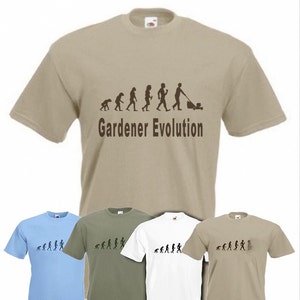 Evolution to Gardener t-shirt Funny Gardening T-shirt sizes S TO 2XXL