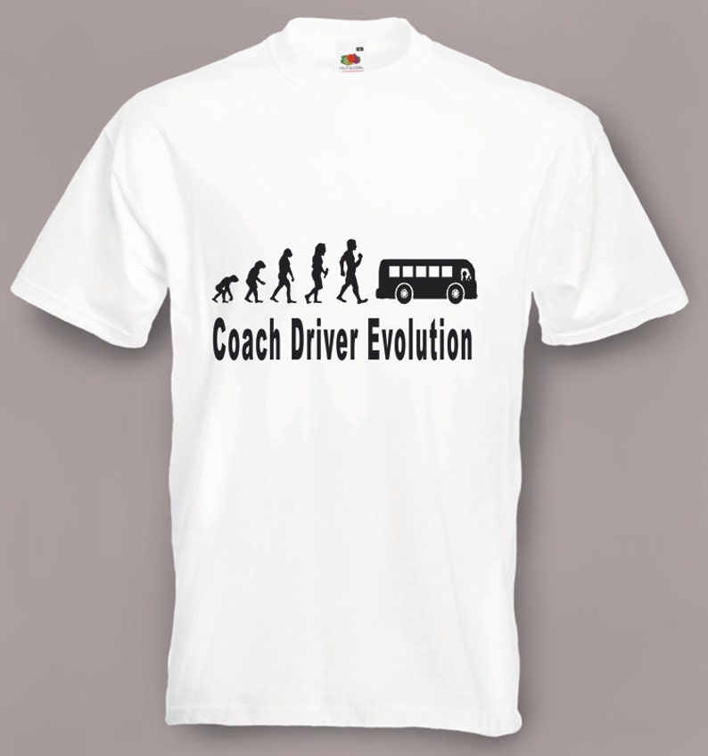 Evolution to Coach Driver t-shirt Funny T-shirt sizes S TO 2XXL image 4