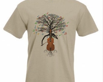 Cello T-shirt Musical Tree Cellist Violoncello in all sizes