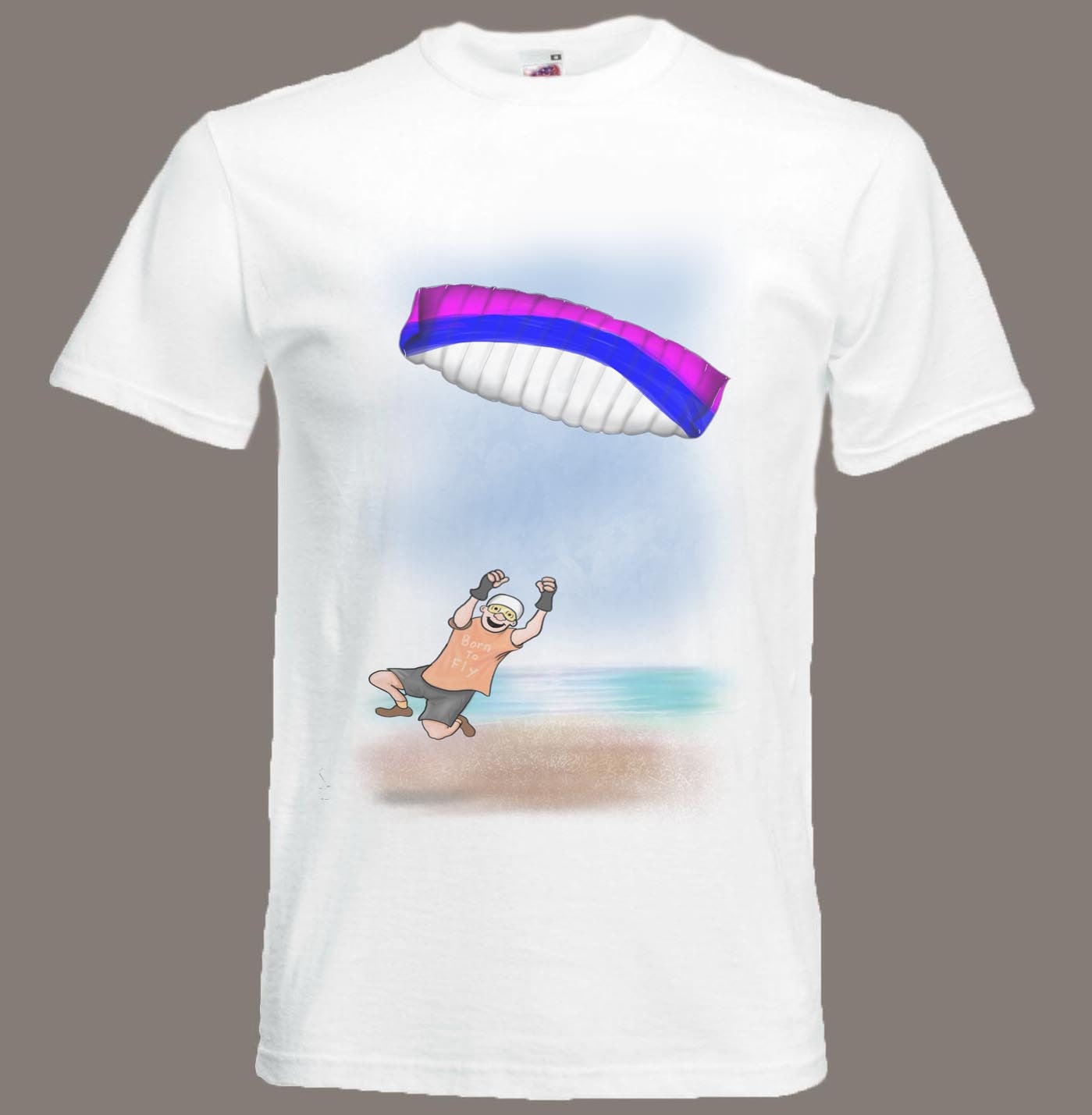 Cartoon Power Kite Flyer T-shirt Extreme Sports Kite Flyer Etsy