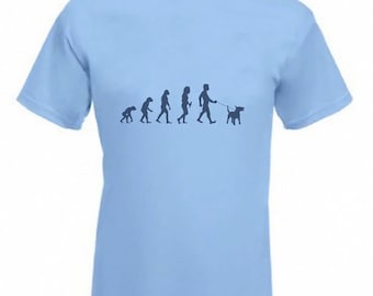 Evolution to Bull Terrier t-shirt Funny Dog T-shirt sizes Sm To 2XXL